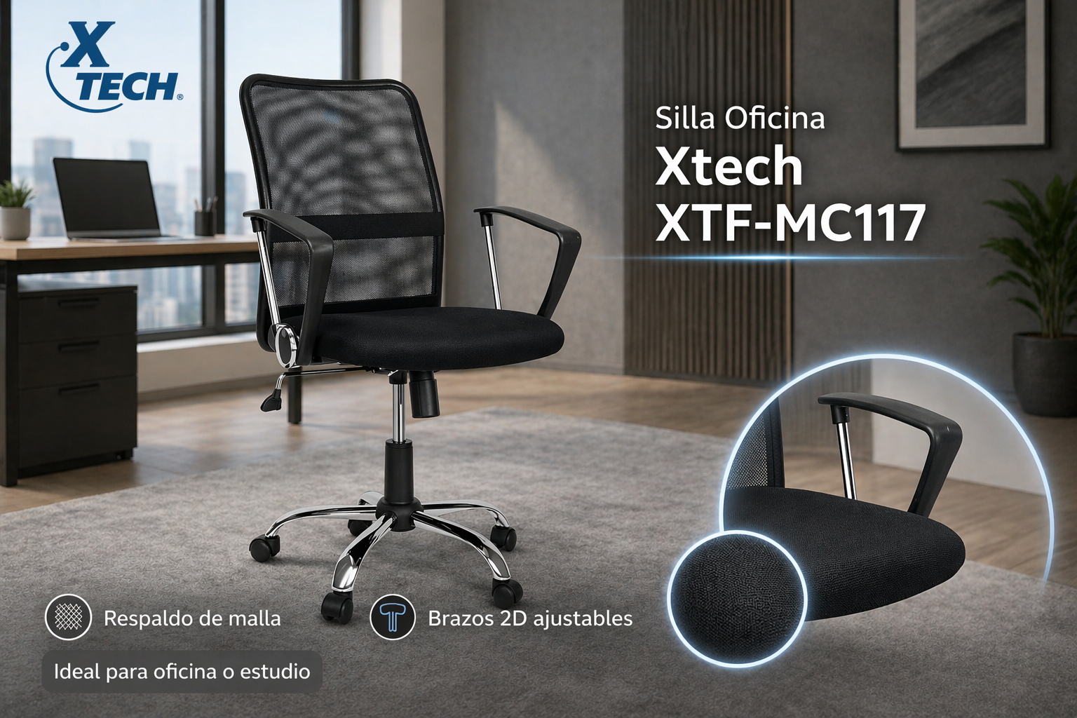 Silla Oficina Xtech XTF-MC117